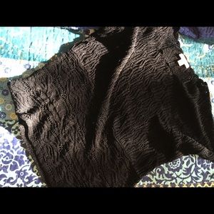 NWOT CWC  Black Linen Kimono Sweater SZ L